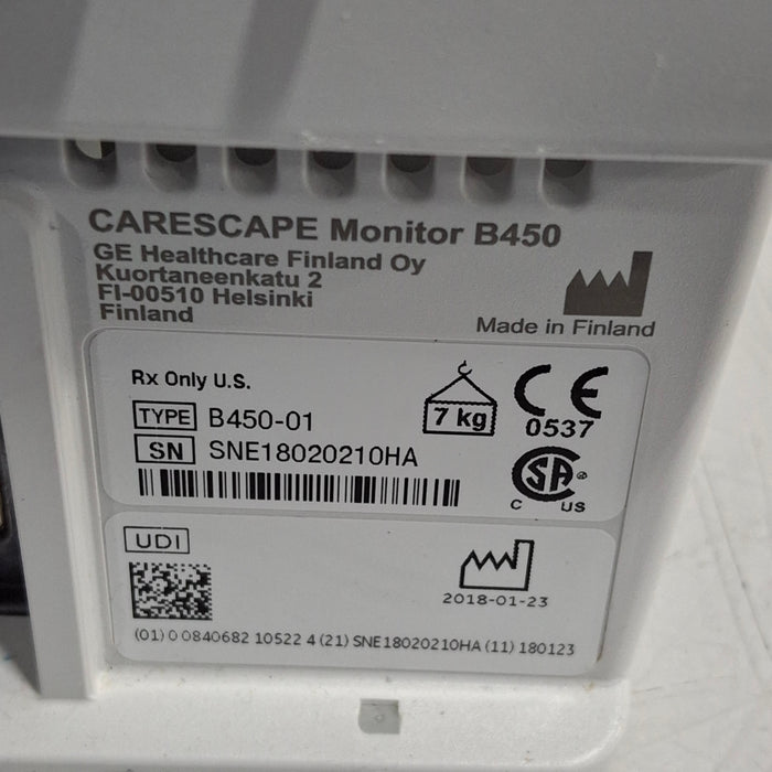 GE Healthcare GE Healthcare Carescape B450 Anesthesia Care Patient Monitor Patient Monitors reLink Medical