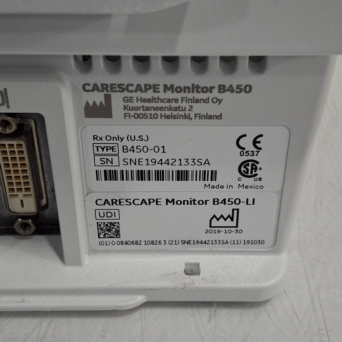 GE Healthcare GE Healthcare Carescape B450 Critical Care Patient Monitor Patient Monitors reLink Medical