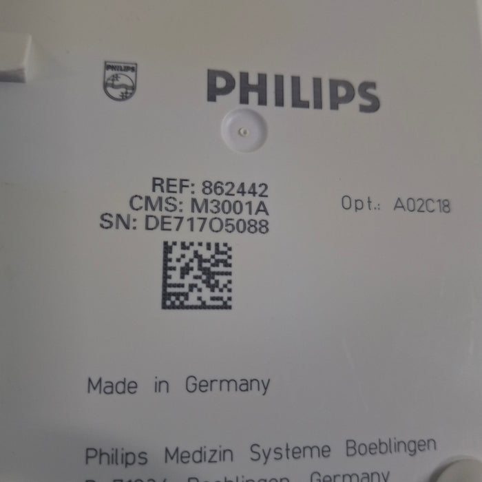 Philips Philips M3001A-A02C18 OxiMax SpO2, NIBP, 12 lead ECG, Temp, IBP MMS Module Patient Monitors reLink Medical