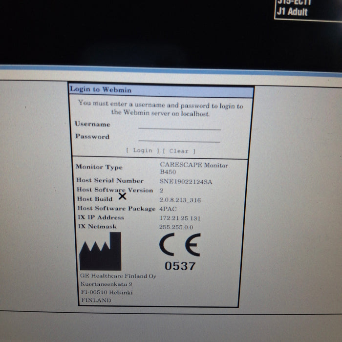 GE Healthcare GE Healthcare Carescape B450 Post Anesthesia Care Patient Monitor Patient Monitors reLink Medical