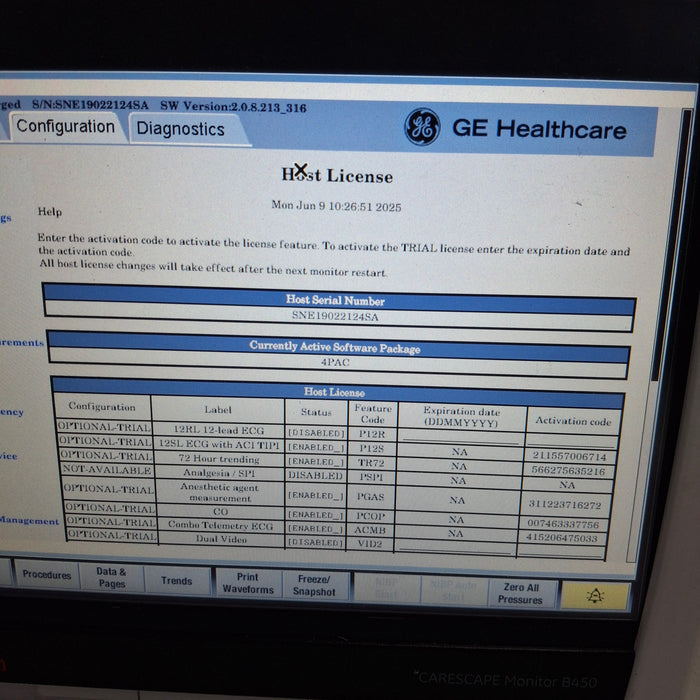 GE Healthcare GE Healthcare Carescape B450 Post Anesthesia Care Patient Monitor Patient Monitors reLink Medical