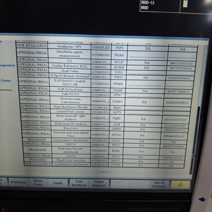 GE Healthcare Carescape B450 Critical Care Patient Monitor