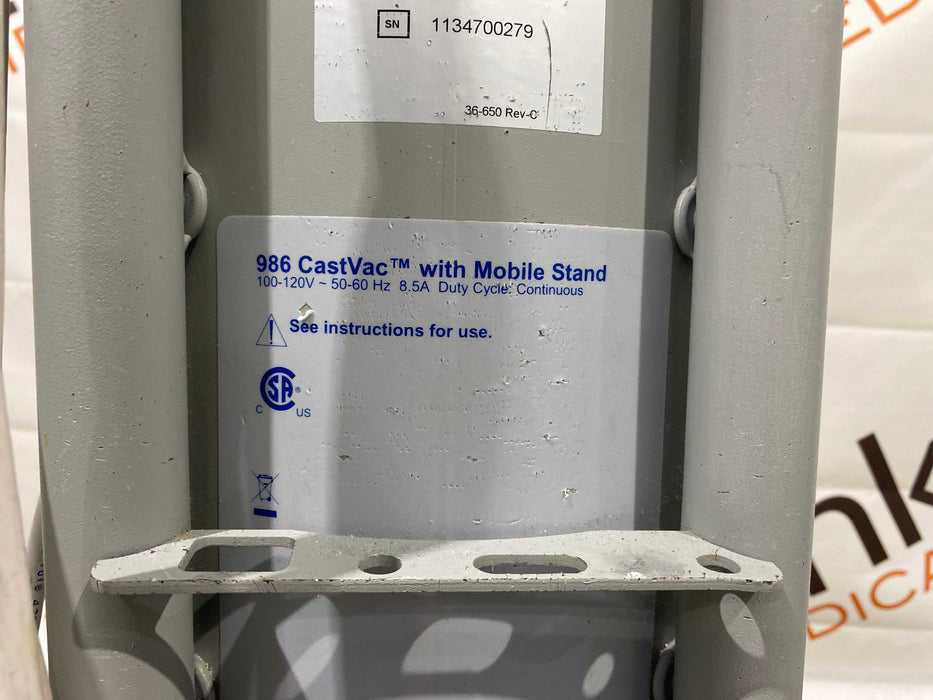 Stryker Stryker 940 Cast Saw with 986 Cast Vac Surgical Power Instruments reLink Medical