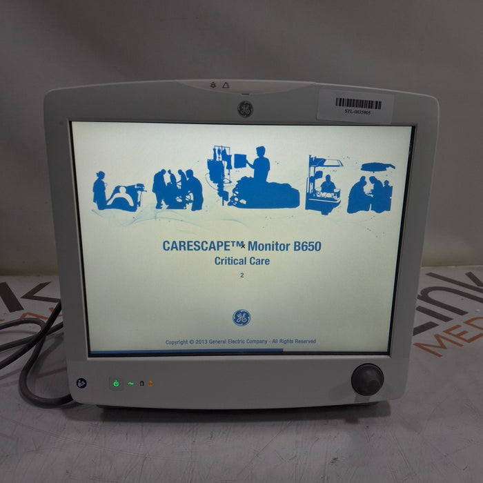 GE Healthcare GE Healthcare Carescape B650 Critical Care Patient Monitor Patient Monitors reLink Medical
