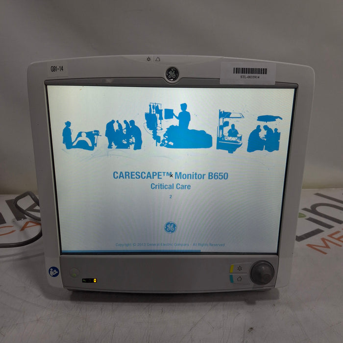 GE Healthcare GE Healthcare Carescape B650 Critical Care Patient Monitor Patient Monitors reLink Medical