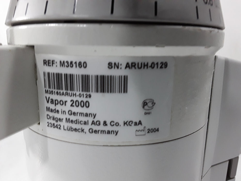 Draeger Medical Vapor 2000 Isoflurane Vaporizer