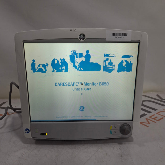 GE Healthcare GE Healthcare Carescape B650 Critical Care Patient Monitor Patient Monitors reLink Medical