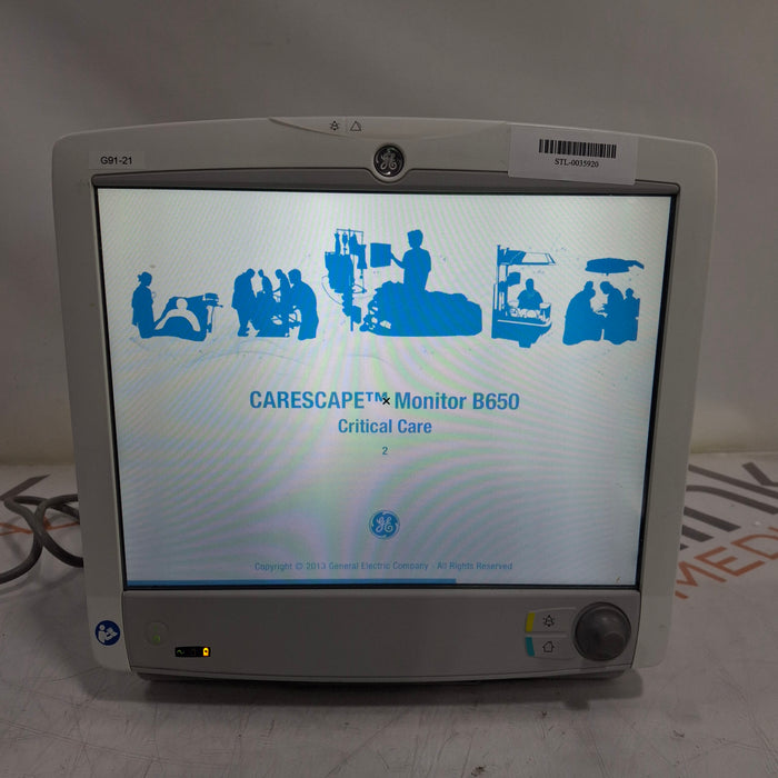 GE Healthcare GE Healthcare Carescape B650 Critical Care Patient Monitor Patient Monitors reLink Medical