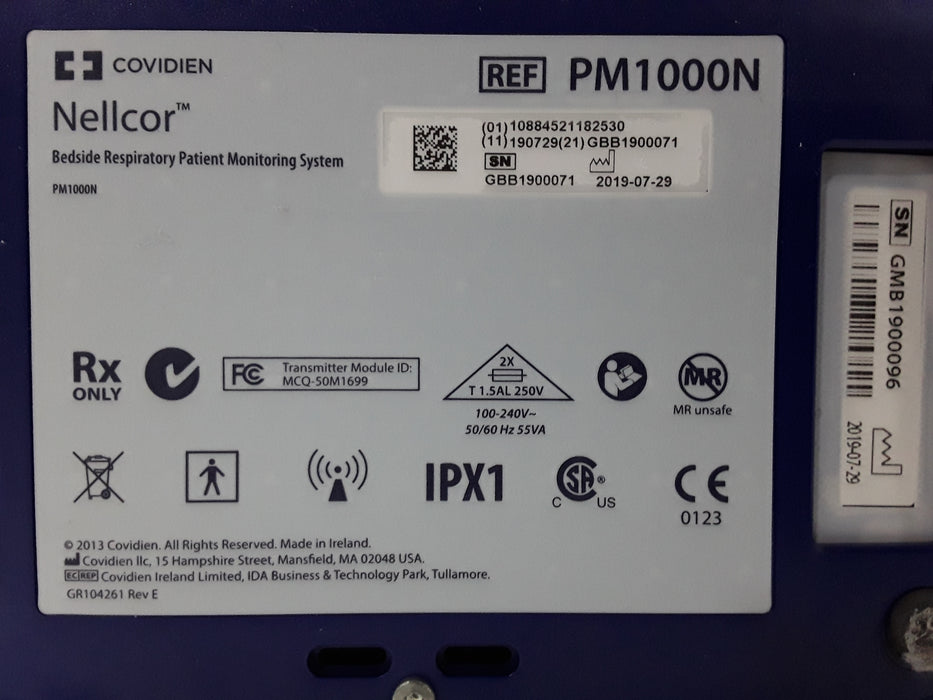 Covidien Covidien PM1000N Nellcor Bedside SPO2 Monitor Patient Monitors reLink Medical