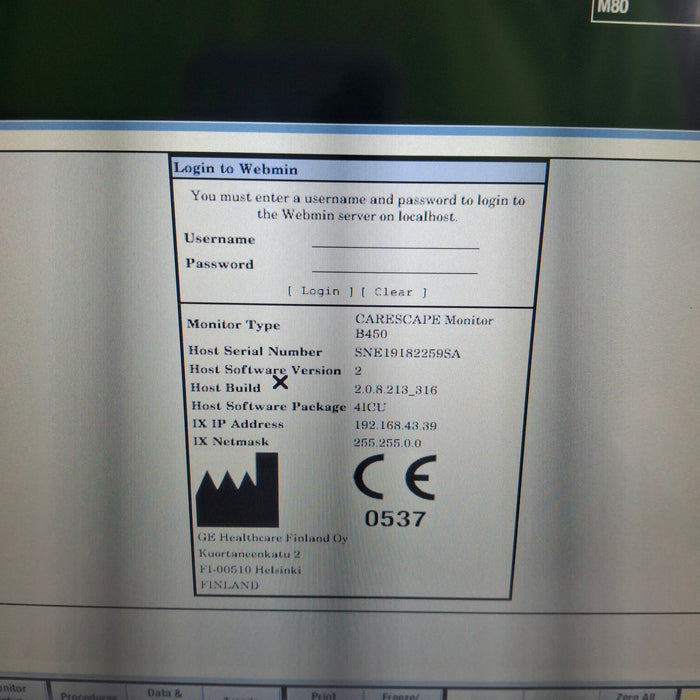 GE Healthcare GE Healthcare Carescape B450 Critical Care Patient Monitor Patient Monitors reLink Medical