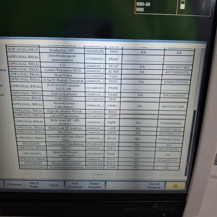 GE Healthcare Carescape B450 Critical Care Patient Monitor