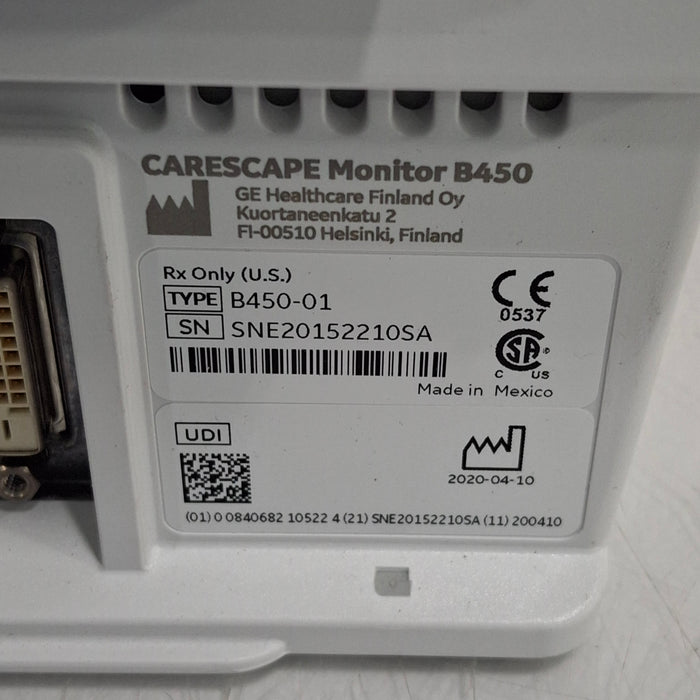 GE Healthcare GE Healthcare Carescape B450 Critical Care Patient Monitor Patient Monitors reLink Medical