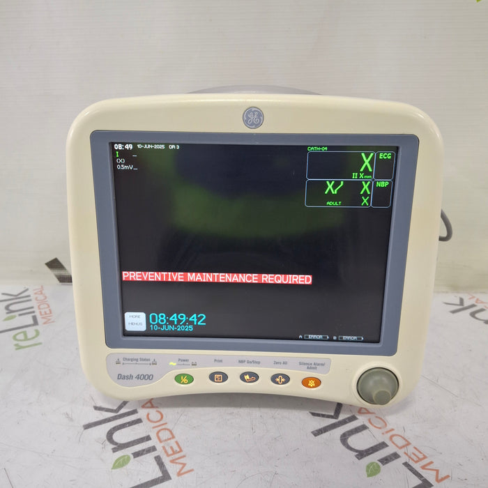 GE Healthcare GE Healthcare Dash 4000 - Masimo SpO2 Patient Monitor Patient Monitors reLink Medical