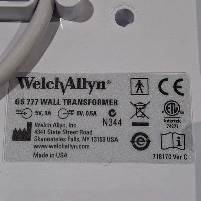 Welch Allyn 777 w/Heads Ophthalmoscope/Otoscope Wall Transformer