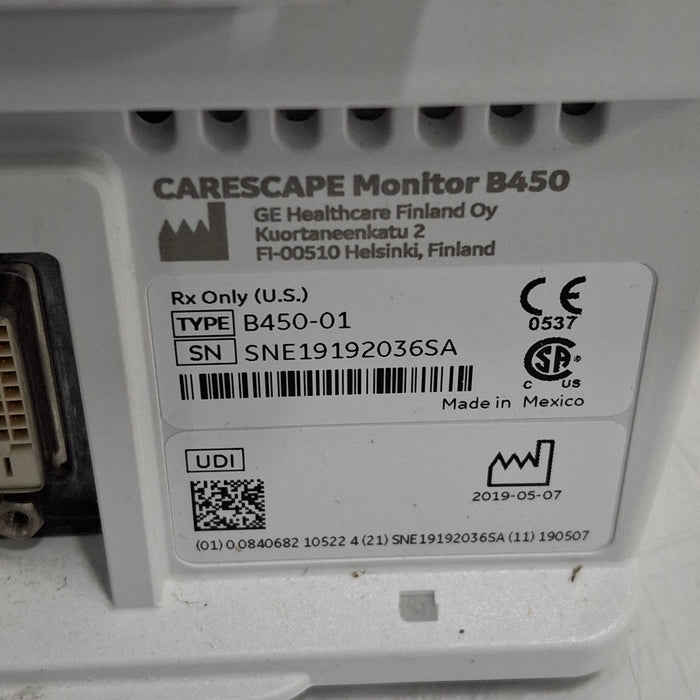 GE Healthcare GE Healthcare Carescape B450 Critical Care Patient Monitor Patient Monitors reLink Medical