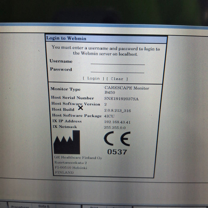 GE Healthcare GE Healthcare Carescape B450 Critical Care Patient Monitor Patient Monitors reLink Medical