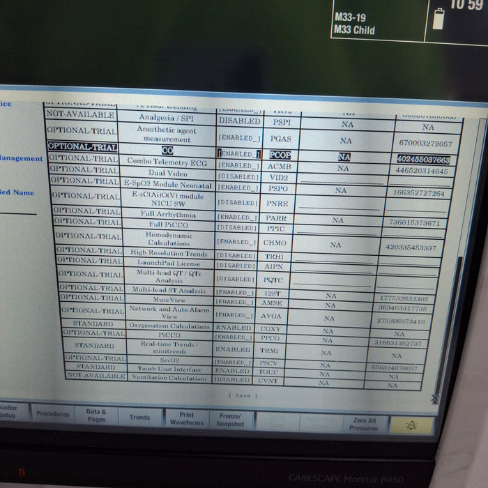 GE Healthcare Carescape B450 Critical Care Patient Monitor