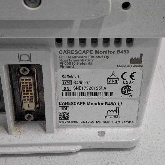 GE Healthcare GE Healthcare Carescape B450 Critical Care Patient Monitor Patient Monitors reLink Medical