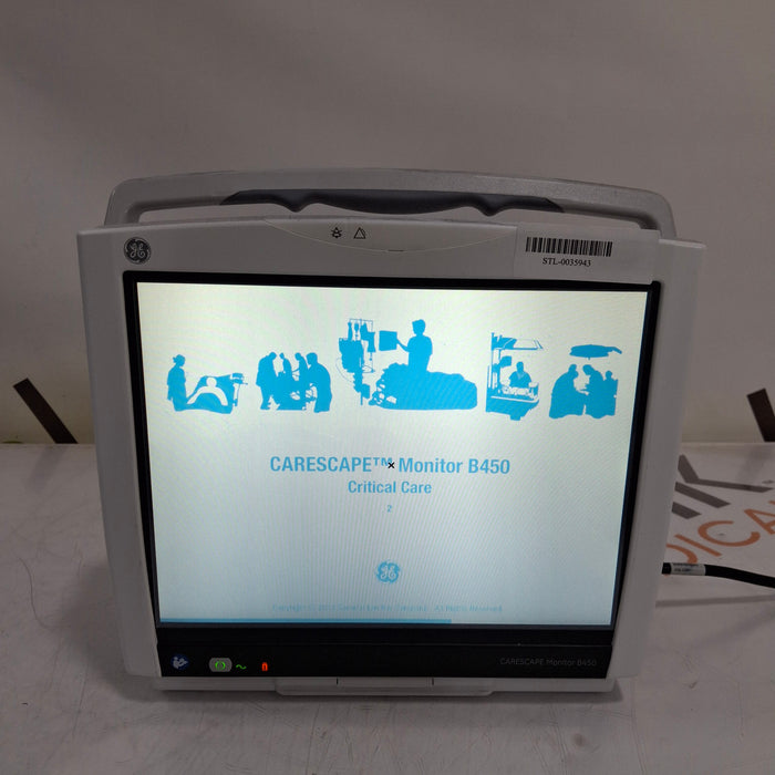 GE Healthcare Carescape B450 Critical Care Patient Monitor