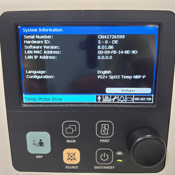 Philips SureSigns VS2+ Vital Signs Monitor