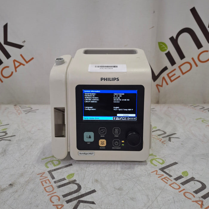 Philips SureSigns VS2+ Vital Signs Monitor