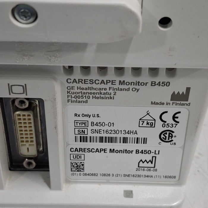 GE Healthcare GE Healthcare Carescape B450 Patient Monitor Patient Monitors reLink Medical