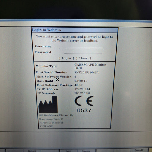 GE Healthcare GE Healthcare Carescape B450 Critical Care Patient Monitor Patient Monitors reLink Medical