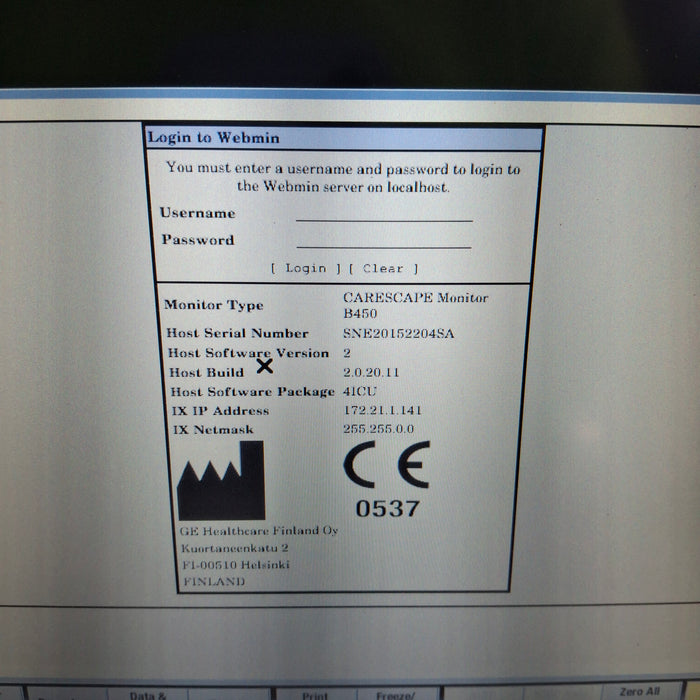GE Healthcare GE Healthcare Carescape B450 Critical Care Patient Monitor Patient Monitors reLink Medical
