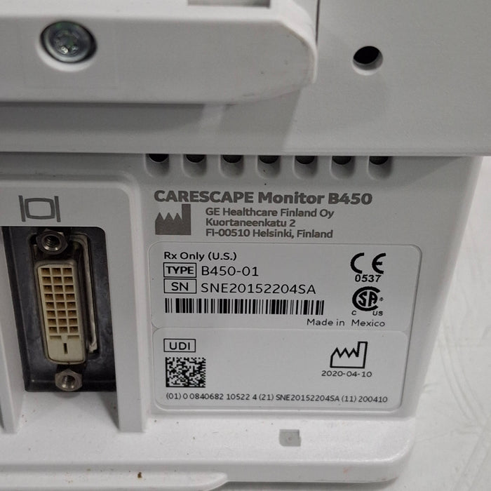 GE Healthcare GE Healthcare Carescape B450 Critical Care Patient Monitor Patient Monitors reLink Medical