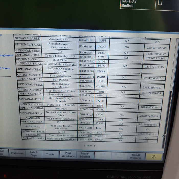 GE Healthcare Carescape B450 Critical Care Patient Monitor