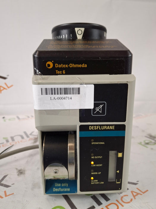 Ohmeda Medical Ohmeda Medical Tec 6 Vaporizer Anesthesia reLink Medical