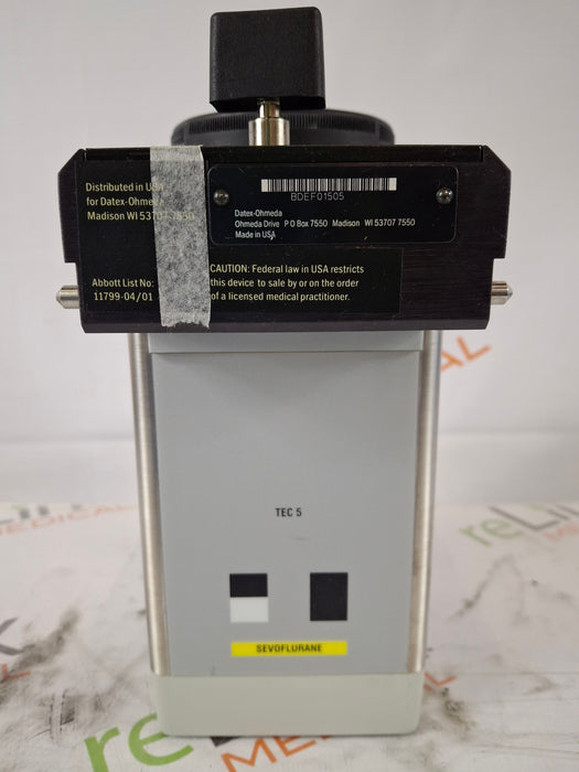 Datex-Ohmeda Datex-Ohmeda Sevotec 5 Sevoflurane Vaporizer Anesthesia reLink Medical