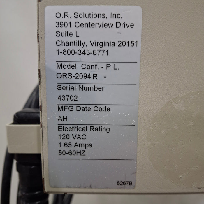 OR Solutions ORS-2094 R Solution Warmer