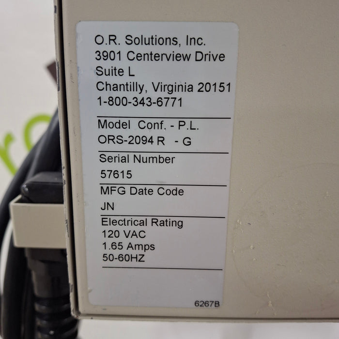 OR Solutions ORS-2094 R Solution Warmer