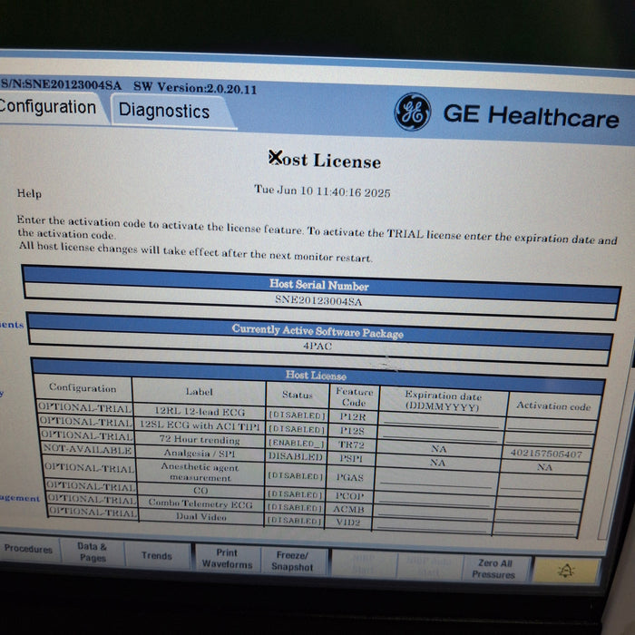 GE Healthcare GE Healthcare Carescape B450 Post Anesthesia Care Patient Monitor Patient Monitors reLink Medical