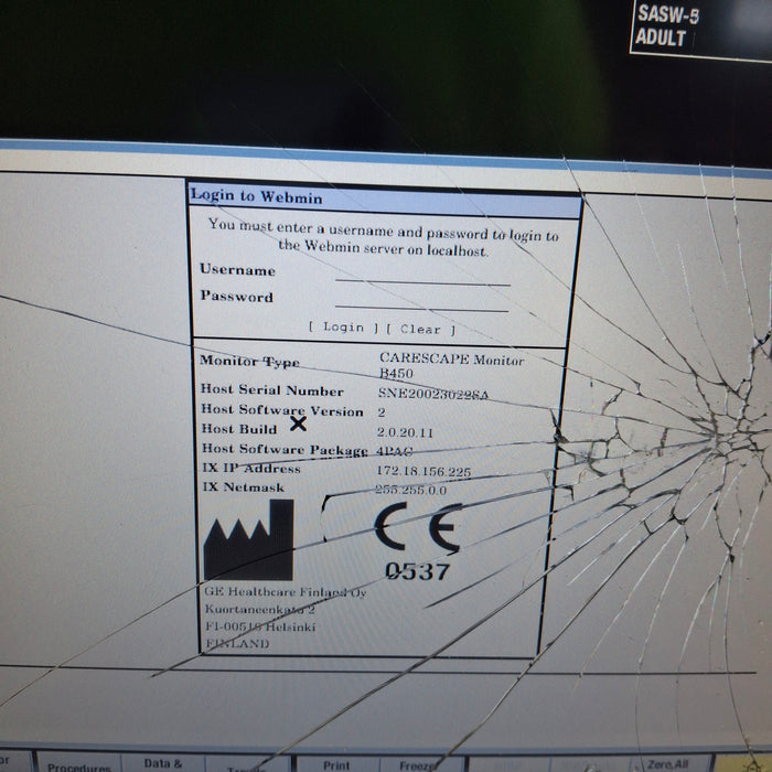 GE Healthcare GE Healthcare Carescape B450 Post Anesthesia Care Patient Monitor Patient Monitors reLink Medical