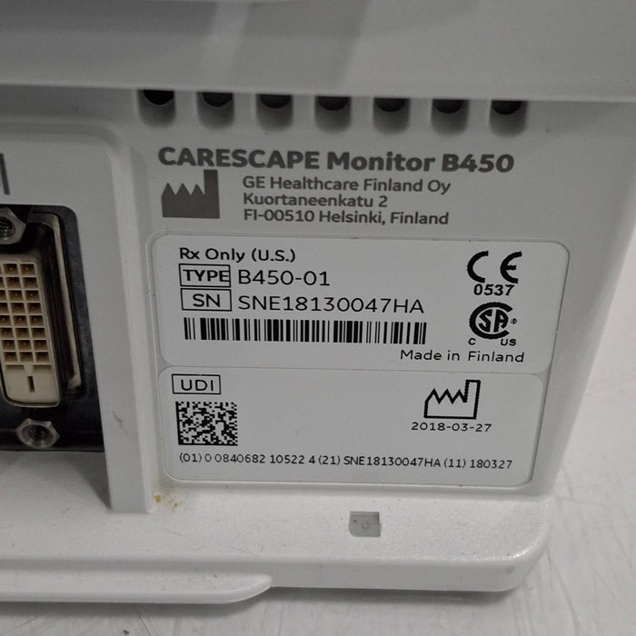 GE Healthcare GE Healthcare Carescape B450 Critical Care Patient Monitor Patient Monitors reLink Medical