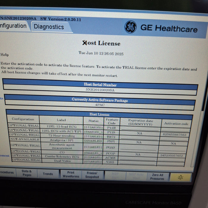 GE Healthcare GE Healthcare Carescape B450 Post Anesthesia Care Patient Monitor Patient Monitors reLink Medical