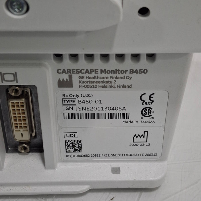 GE Healthcare GE Healthcare Carescape B450 Patient Monitor Patient Monitors reLink Medical