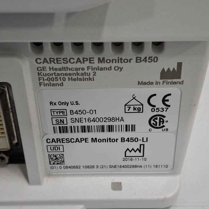 GE Healthcare GE Healthcare Carescape B450 Critical Care Patient Monitor Patient Monitors reLink Medical