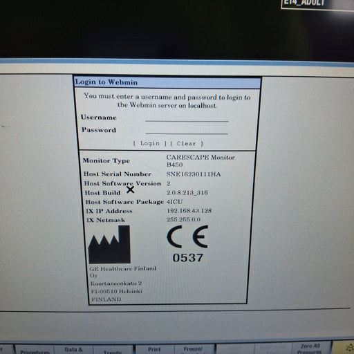 GE Healthcare GE Healthcare Carescape B450 Critical Care Patient Monitor Patient Monitors reLink Medical