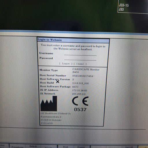 GE Healthcare GE Healthcare Carescape B450 Critical Care Patient Monitor Patient Monitors reLink Medical