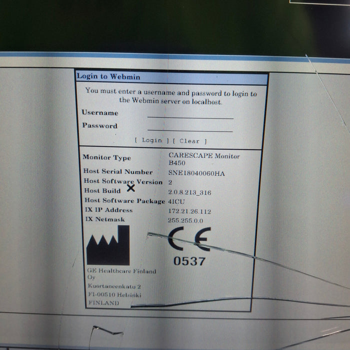 GE Healthcare GE Healthcare Carescape B450 Critical Care Patient Monitor Patient Monitors reLink Medical