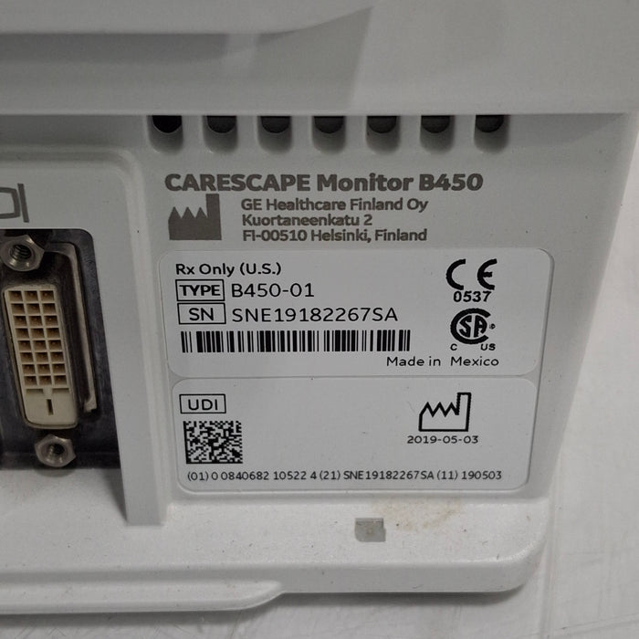 GE Healthcare GE Healthcare Carescape B450 Critical Care Patient Monitor Patient Monitors reLink Medical