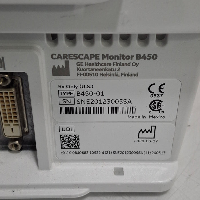 GE Healthcare GE Healthcare Carescape B450 Critical Care Patient Monitor Patient Monitors reLink Medical