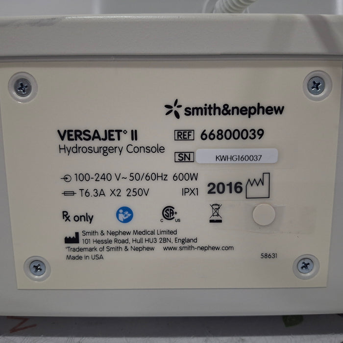 Smith & Nephew Smith & Nephew Versajet II Hydrosurgery Console Surgical Equipment reLink Medical
