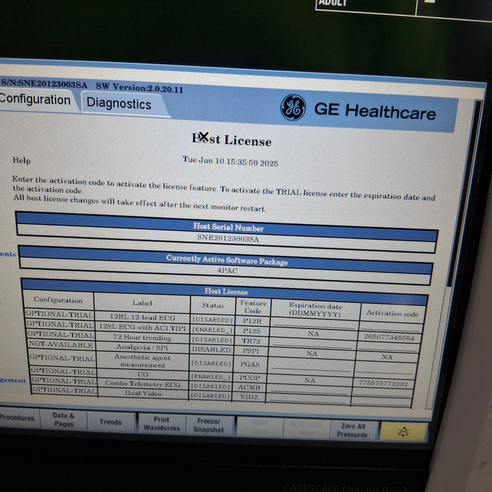 GE Healthcare GE Healthcare Carescape B450 Post Anesthesia Care Patient Monitor Patient Monitors reLink Medical