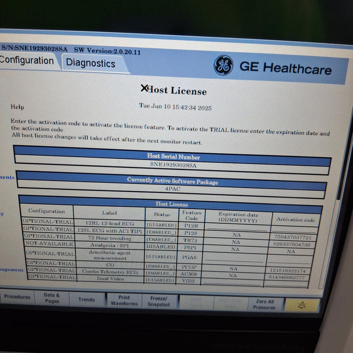 GE Healthcare GE Healthcare Carescape B450 Post Anesthesia Care Patient Monitor Patient Monitors reLink Medical