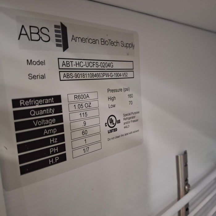 American BioTech Supply American BioTech Supply ABT-HC-UCFS-0204G Glass Door Refrigerator Research Lab reLink Medical