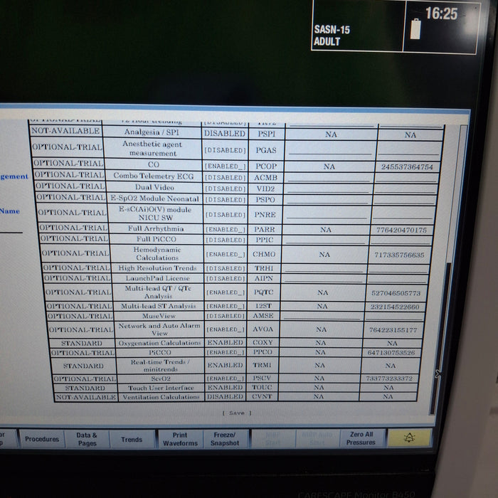 GE Healthcare Carescape B450 Post Anesthesia Care Patient Monitor